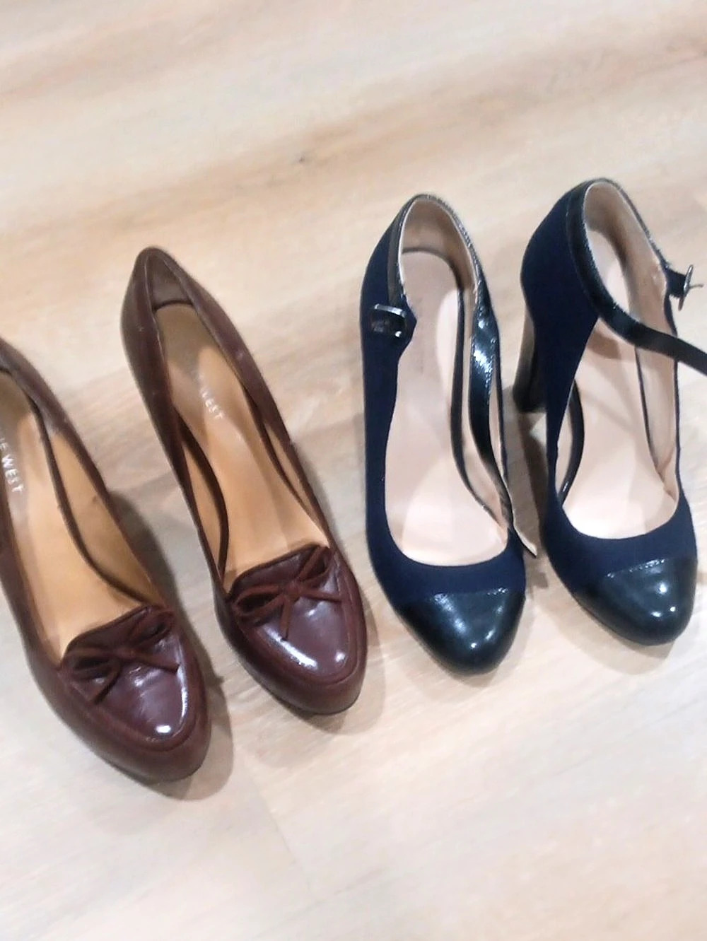 FLASH SALE BUNDLE NINE WEST Women's L Heels in Brown & Blue